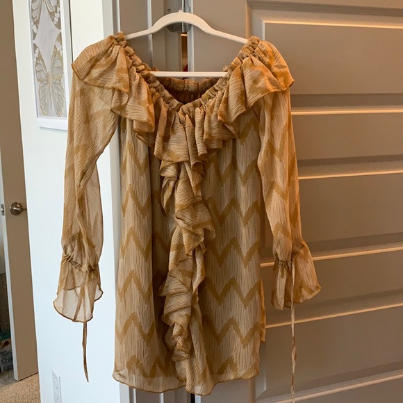 NWT House of Harlow x revolve ruffle mini dress